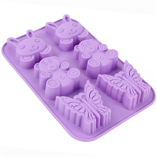 3Pcs Mini Cow Cake Molds Random Color Dairy Cattle Silicone Cake Pan Baking Mold Muffin Cups Brownie Bakeware Large Soap Mold